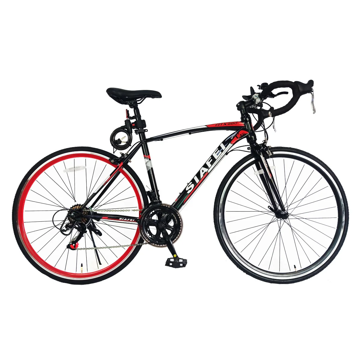 Mogoo Bicycle 700C Siafei Road Bike 48CM Black Red
