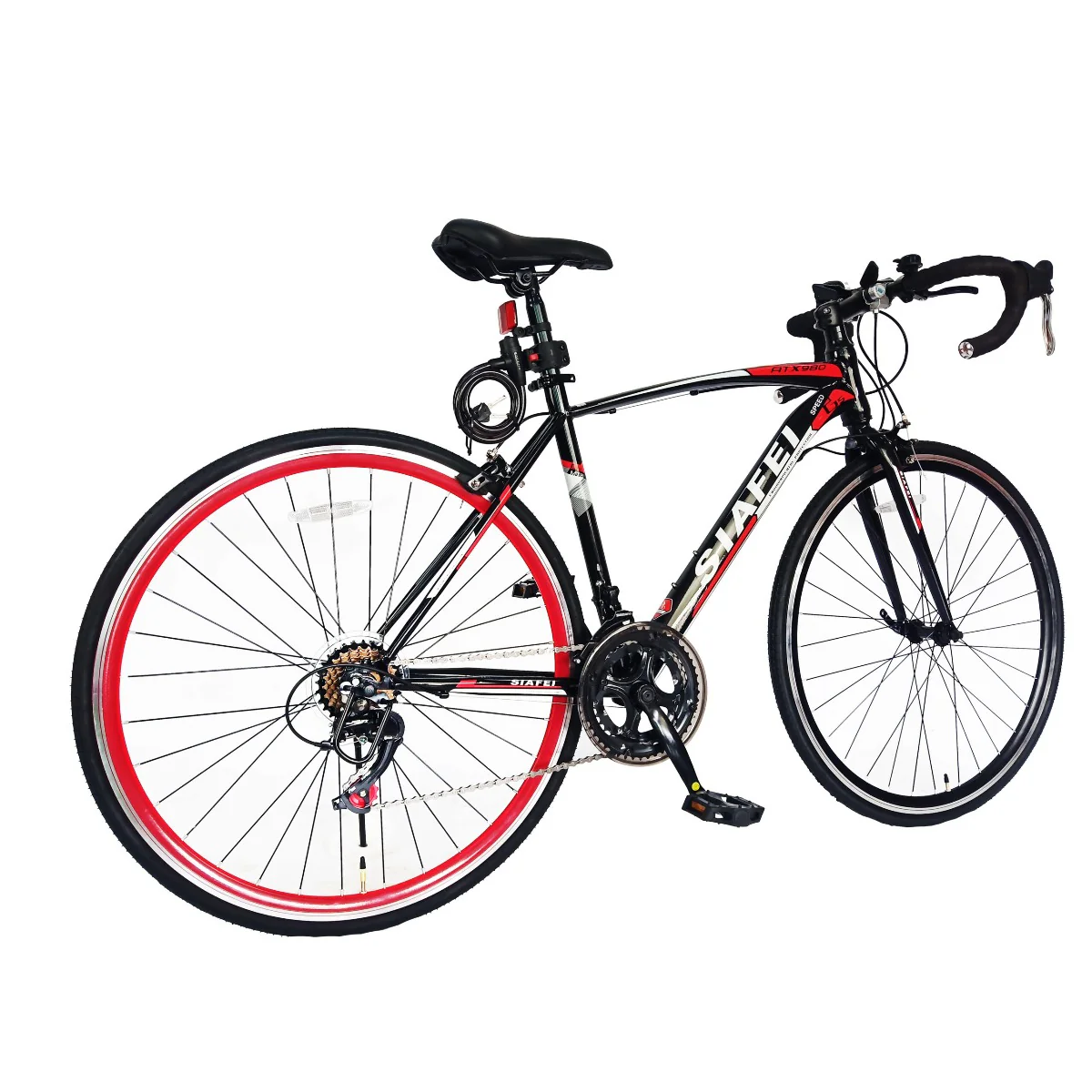Mogoo Bicycle 700C Siafei Road Bike 48CM Black Red - Image 2