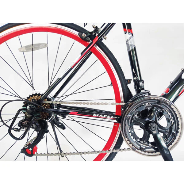 Mogoo Bicycle 700C Siafei Road Bike 48CM Black Red - Image 3