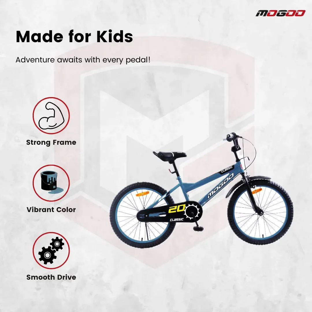 Mogoo Classic 20" Kids Bicycle – Grey - Image 2