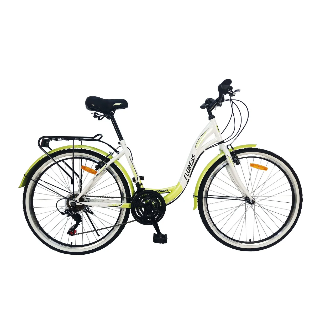 Mogoo Floress Cruiser 21 Speed 26 Inch Bicycle Green - Image 3