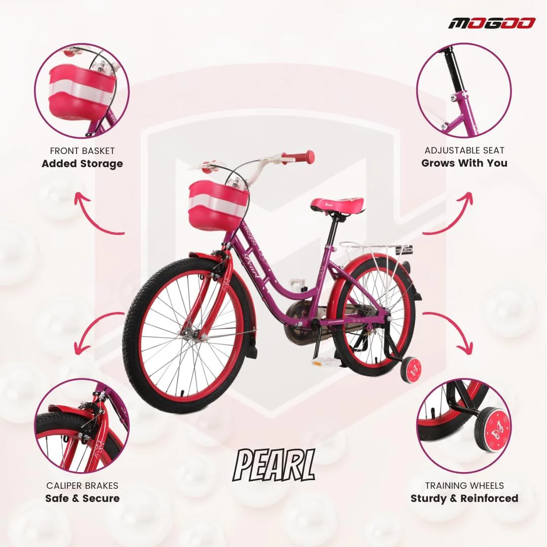Mogoo Bicycle 16 Pearl Purple - Image 4