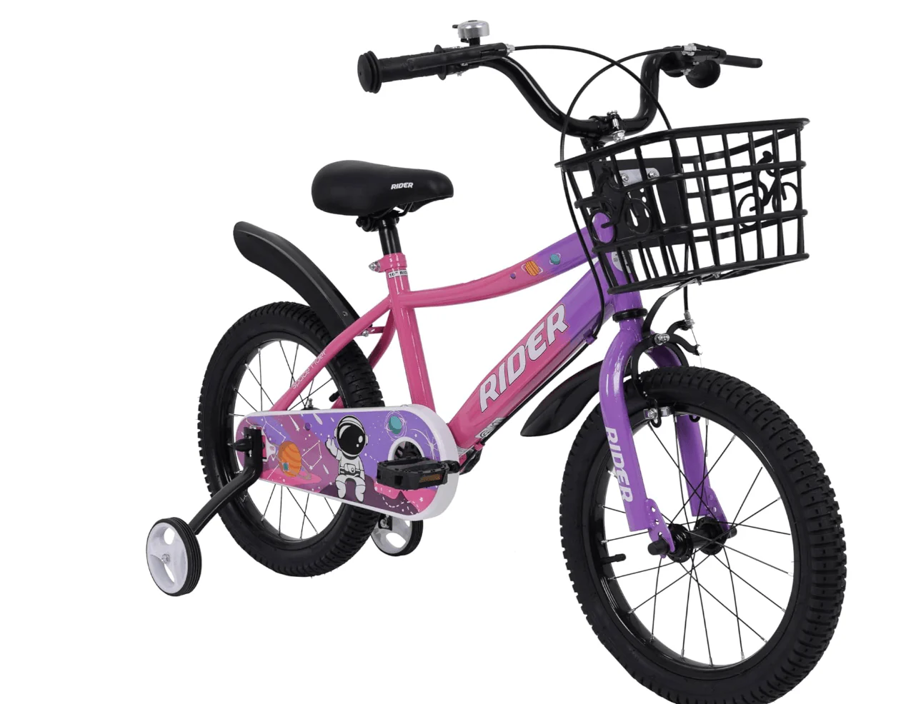 Mogoo Rider 16" Kids Bicycle - Purple & Pink - Image 2