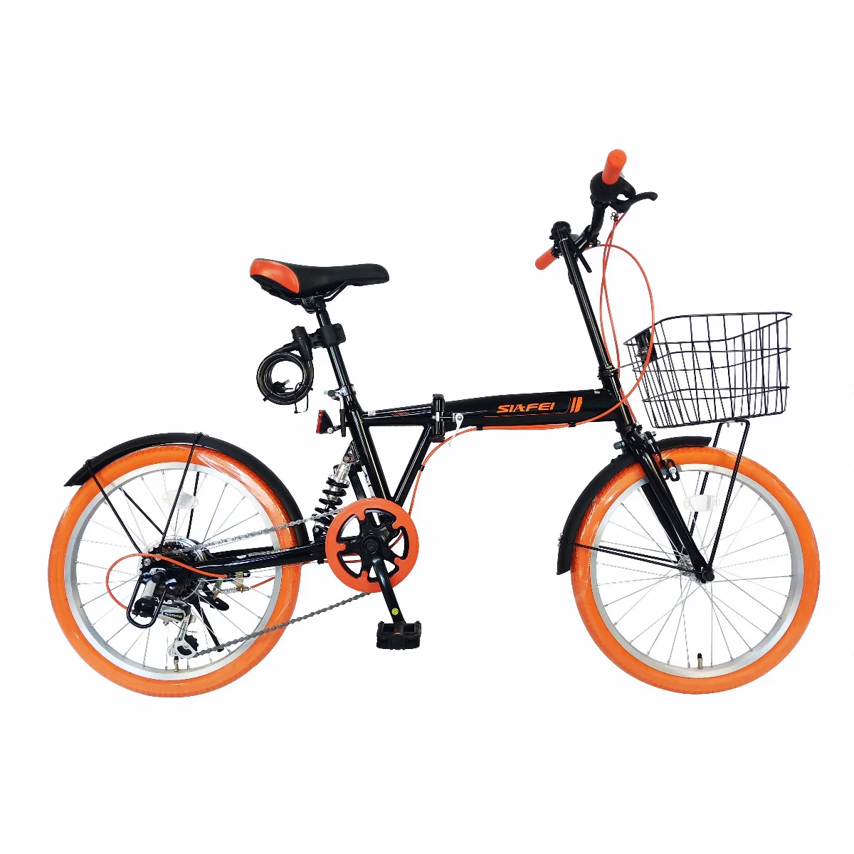Mogoo Siafei 6 Speed Folding Bike 20 Inch Black
