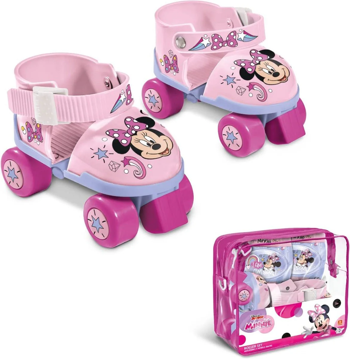Mondo Minnie 4W Roller Skates with Protection Set 28701