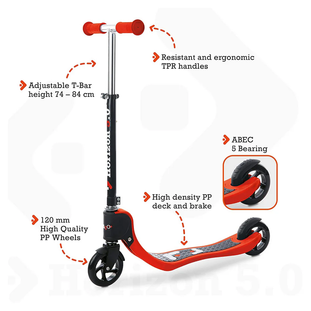 Mondo On & Go Horizon 5.0 2 Wheel Scooter Red 28566 - Image 7
