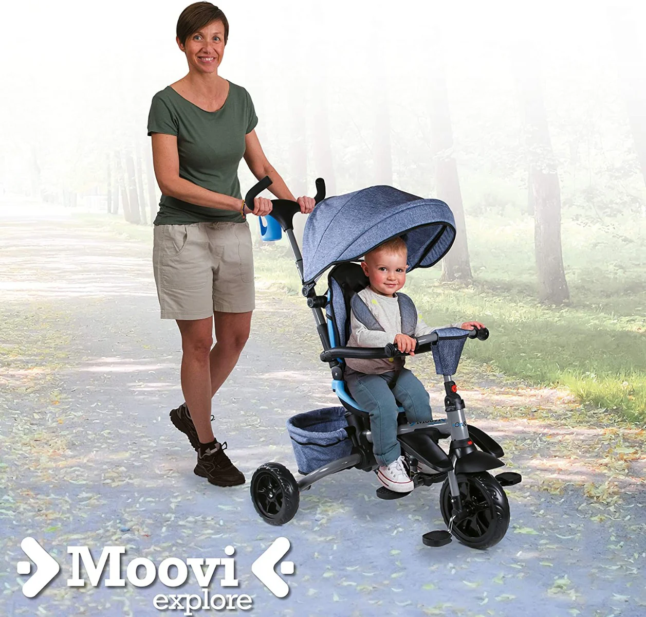 Mondo On & Go Moovi Explore Trike 5n1 Blue 28636 - Image 2