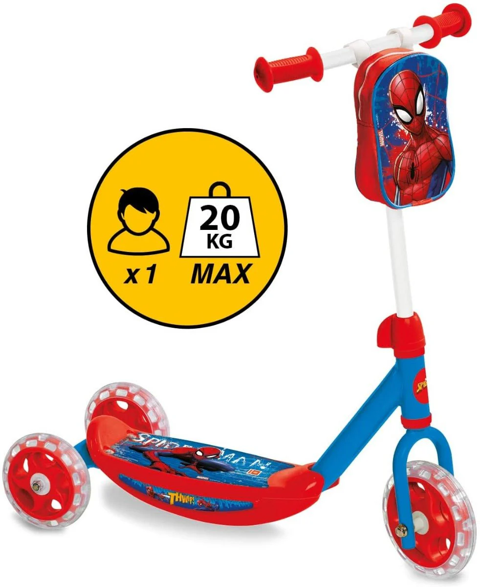 Mondo Scooter My 1st Spiderman 3-Wheel with Bag 18273