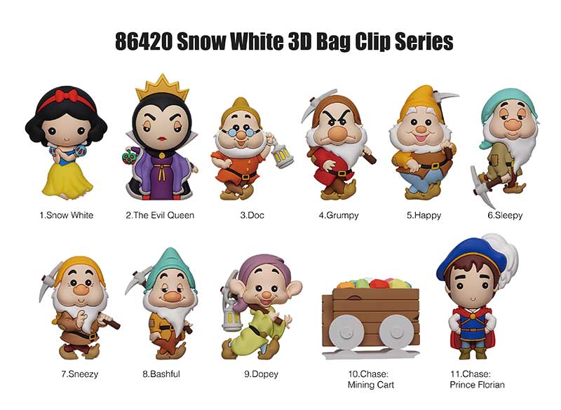 Monogram: Snow White Classic 3D Foam Bag Clip, Series-66 MN86420 - Image 2
