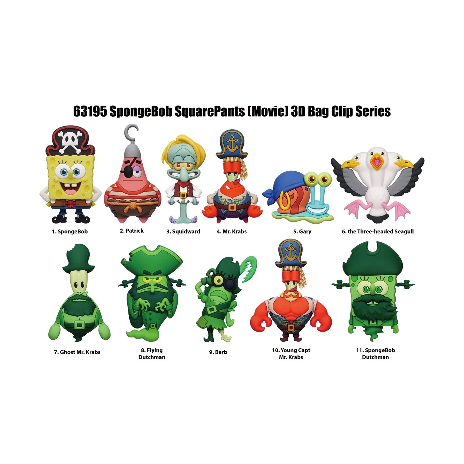 Monogram: Spongebob Movie 3D Foam Bag Clip Series-1 MN63195 - Image 3