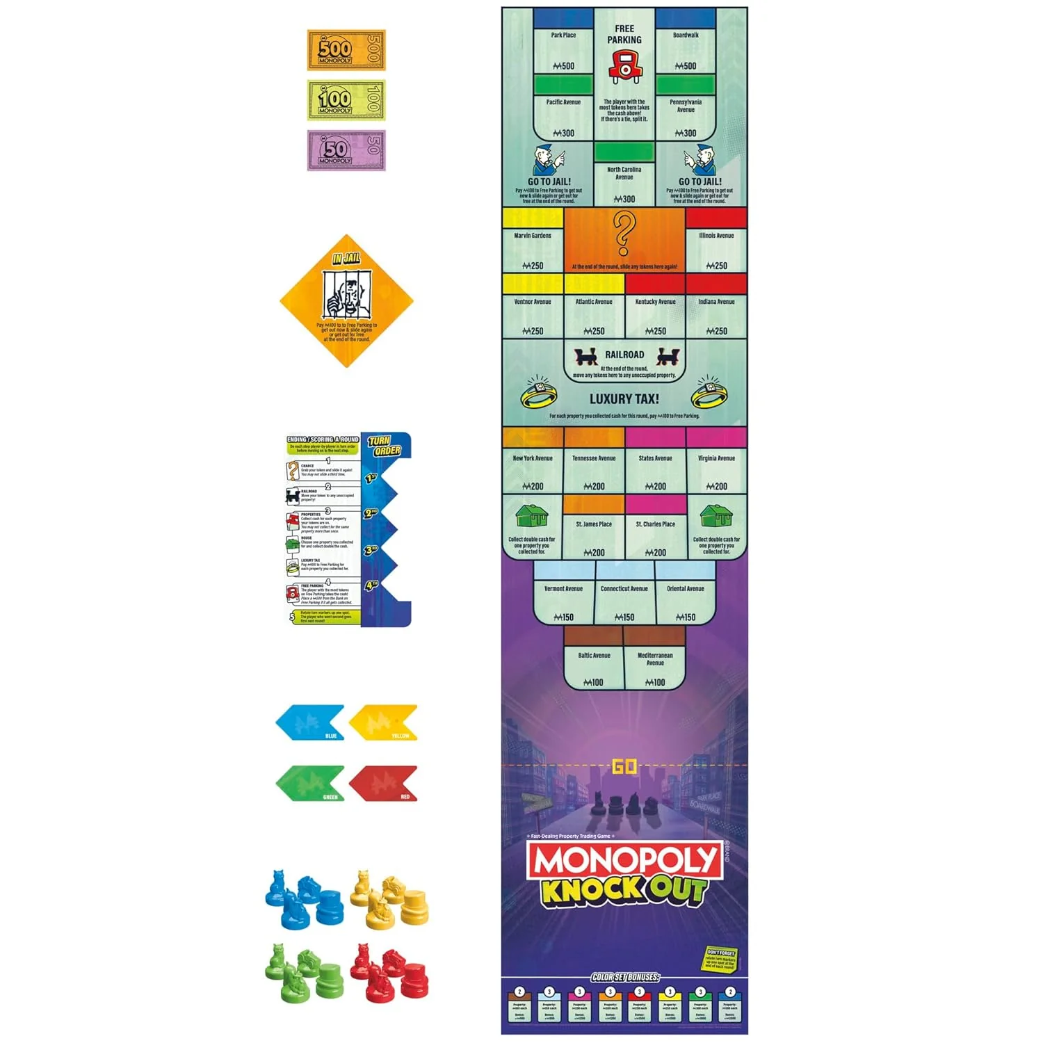 Monopoly Knockout Family Party Game - Image 11