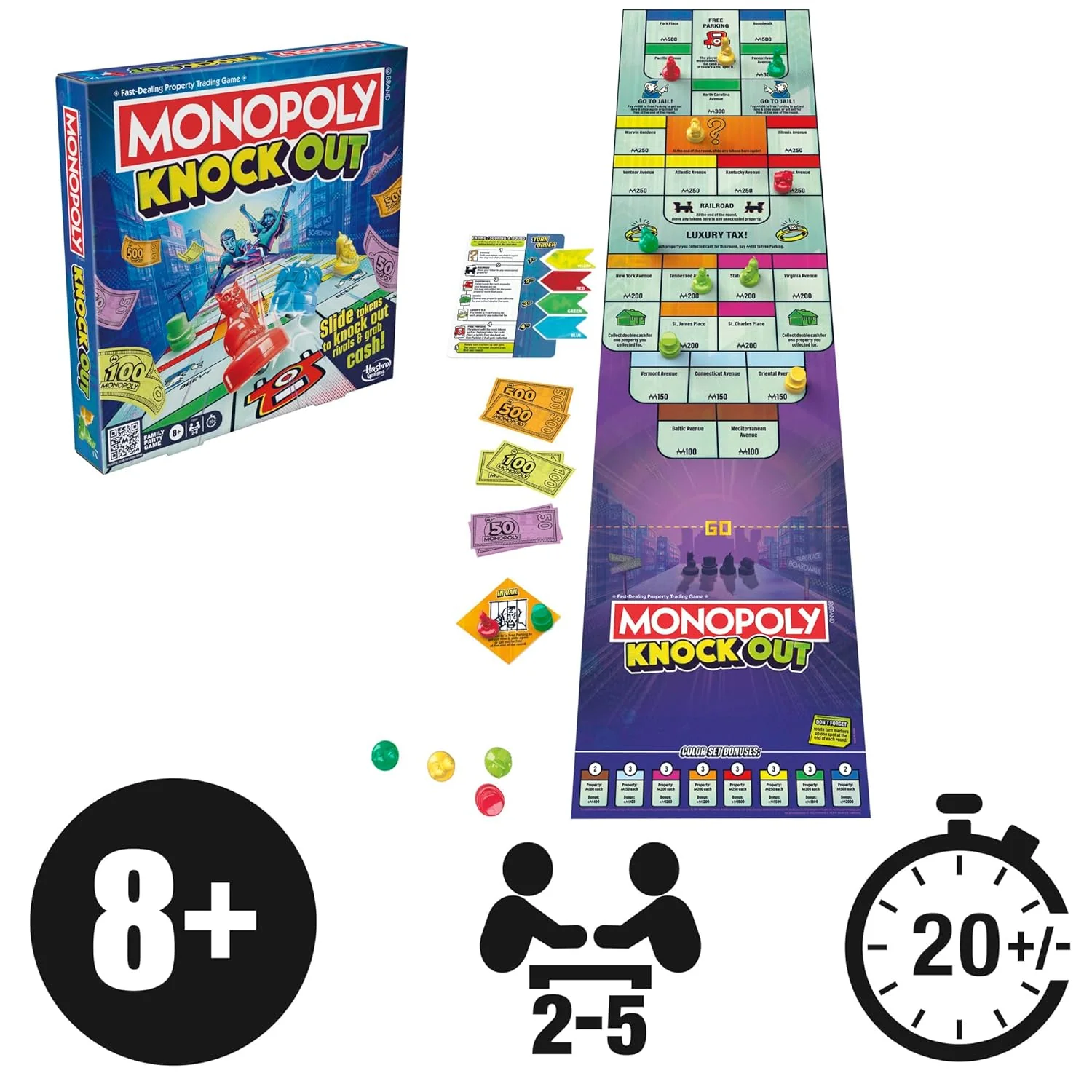 Monopoly Knockout Family Party Game - Image 12