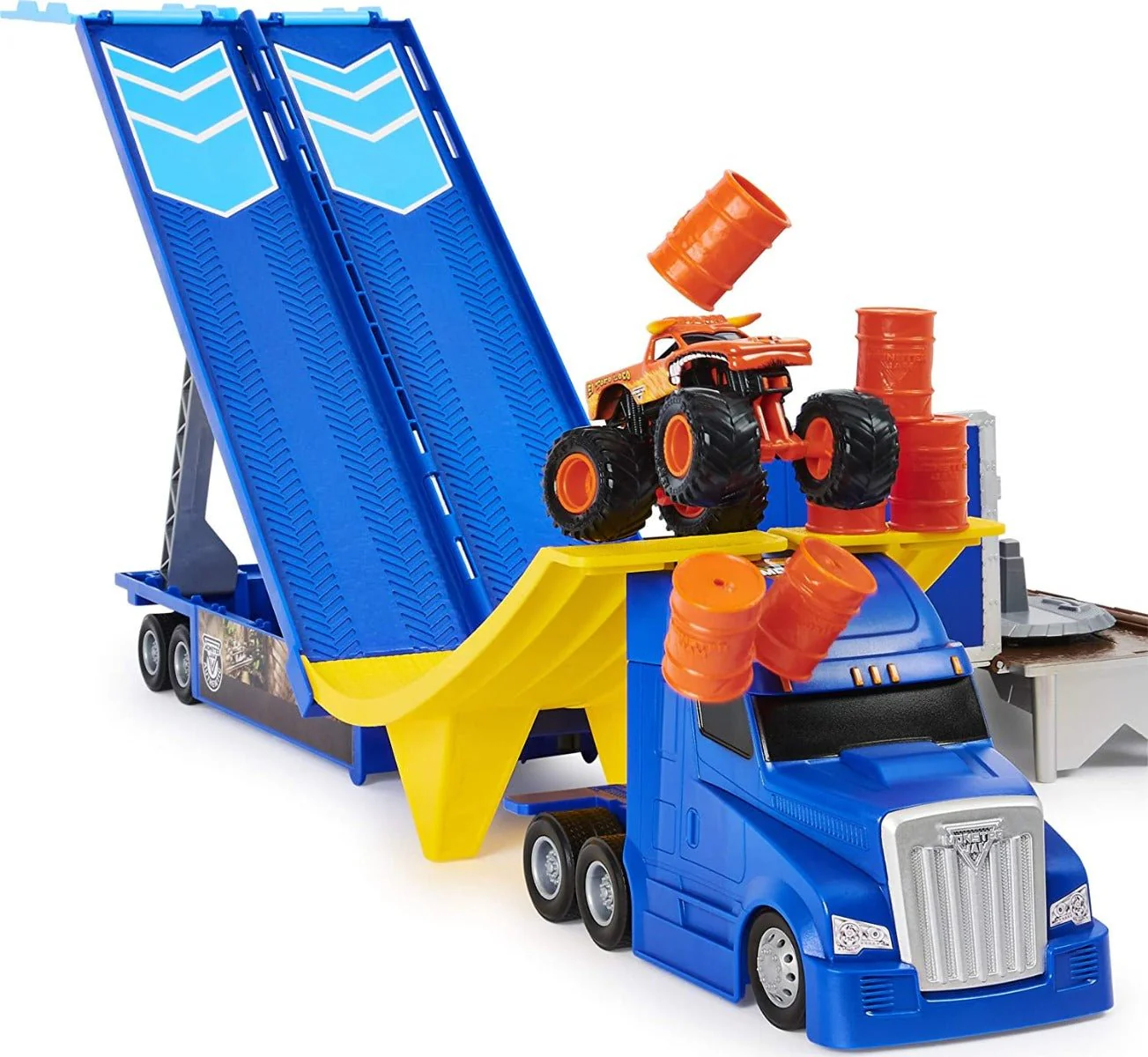 Monster Jam 1:64 2-in-1 Transforming Hauler Playset 6058258 - Image 5