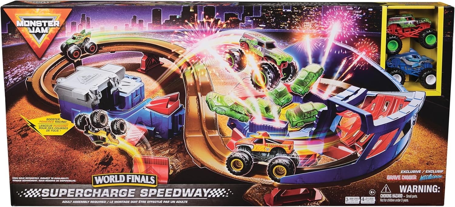 Monster Jam 1:64 Super Charger Speedway