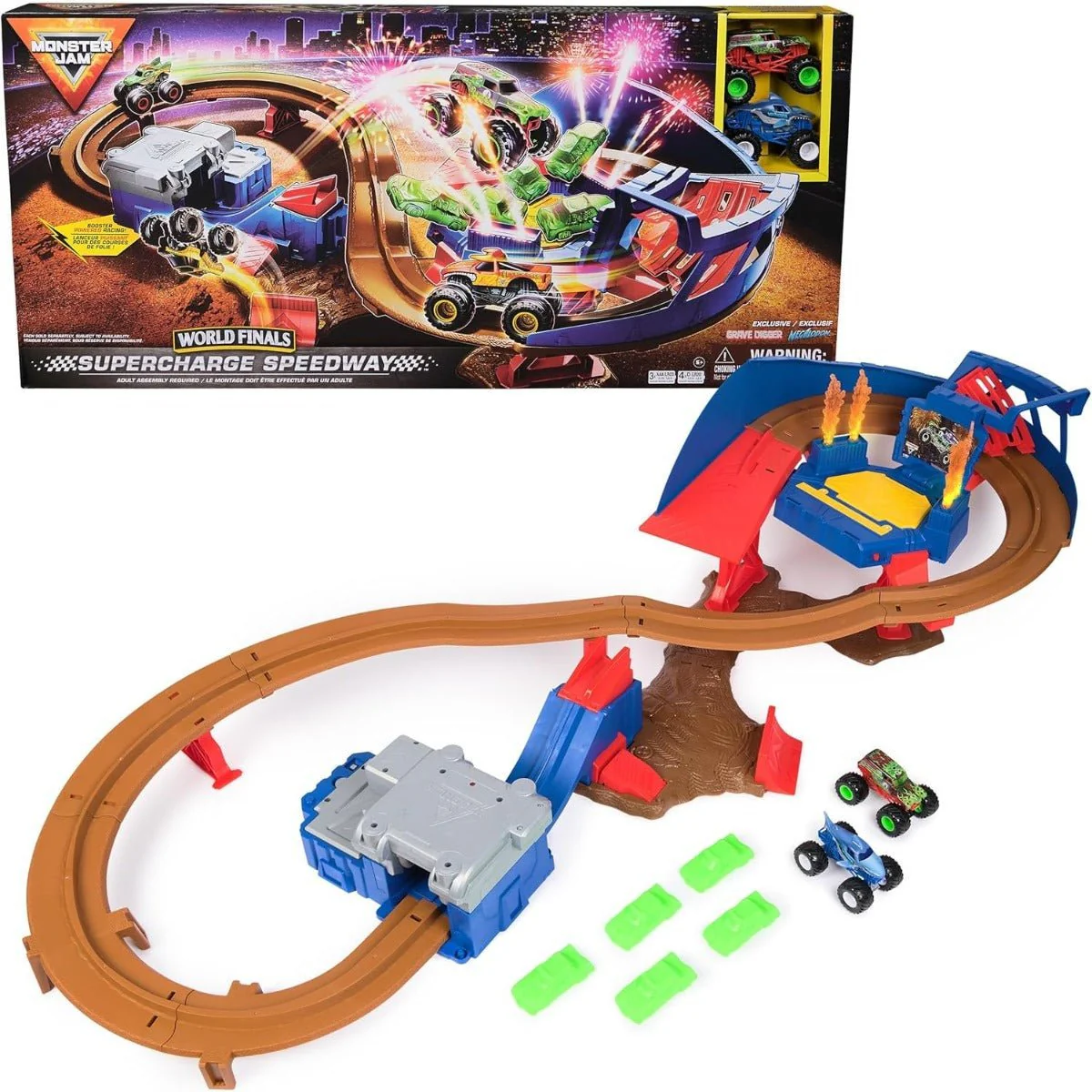 Monster Jam 1:64 Super Charger Speedway - Image 2