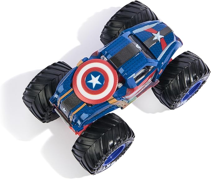 Monster Jam Marvel Vehicles 1:64 Scale 2-Pack Captain America vs Winter Soldier 6071947 - Image 7