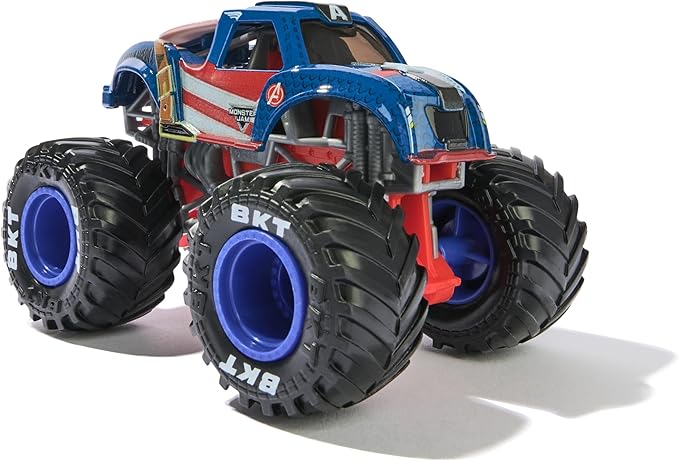 Monster Jam Marvel Vehicles 1:64 Scale 2-Pack Captain America vs Winter Soldier 6071947 - Image 9