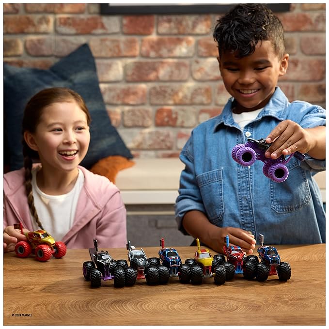 Monster Jam Marvel Vehicles 1:64 Scale Spiderman 6074263 - Image 5