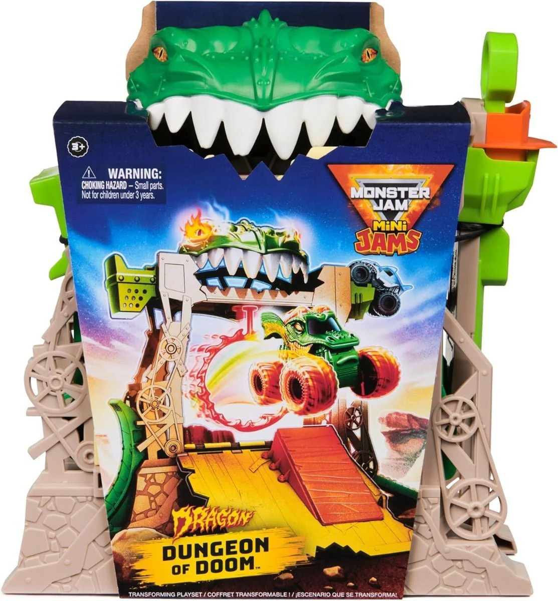 Monster Jam Mini Dungeon Of Doom Transforming Playset - Image 4