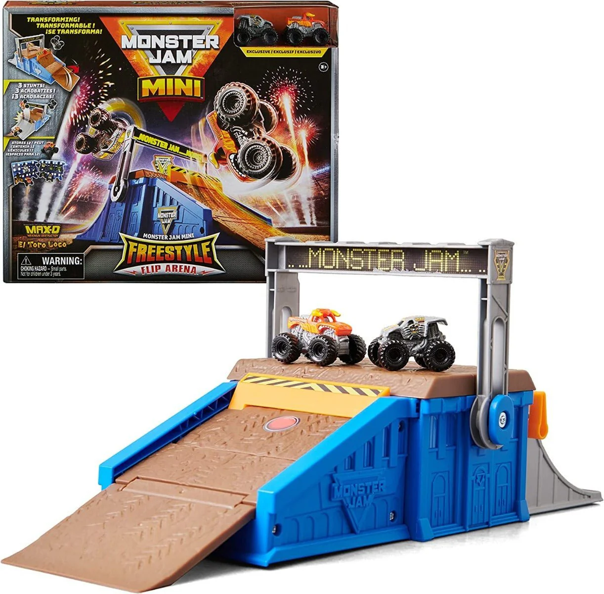 Monster Jam Mini Freestyle Flip Arena 6064037