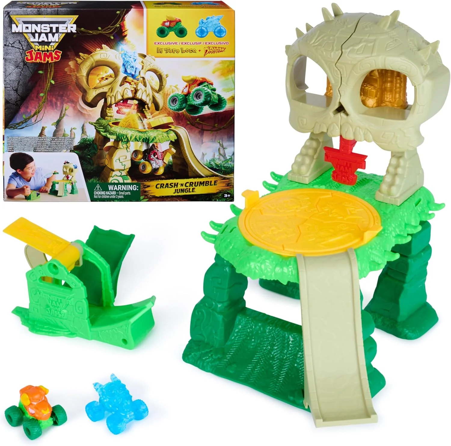 Monster Jam Mini Jams Jungle Playset 6074433 - Image 8