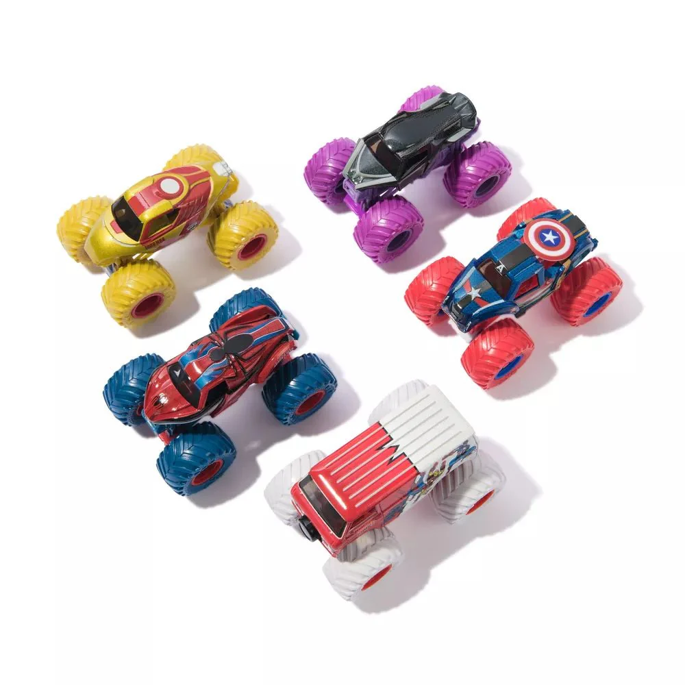 Monster Jam Mini Marvel Vehicle Scale 1:64 Pack of 5 6072344 - Image 9
