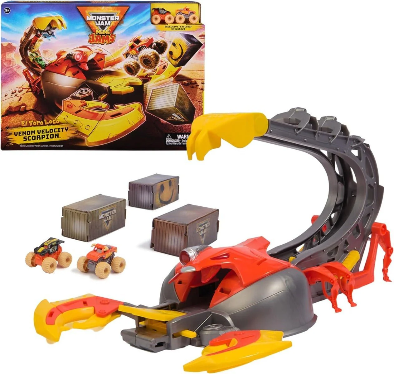 Monster Jam Mini Venom Velocity Scorpion Playset