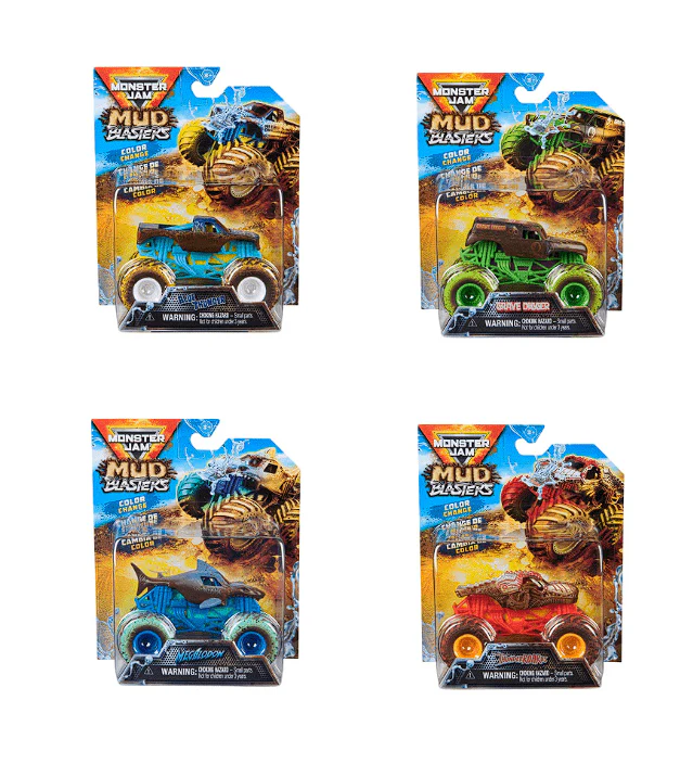 Monster Jam Mud Blasters 1:64 Scale Asst 6072638