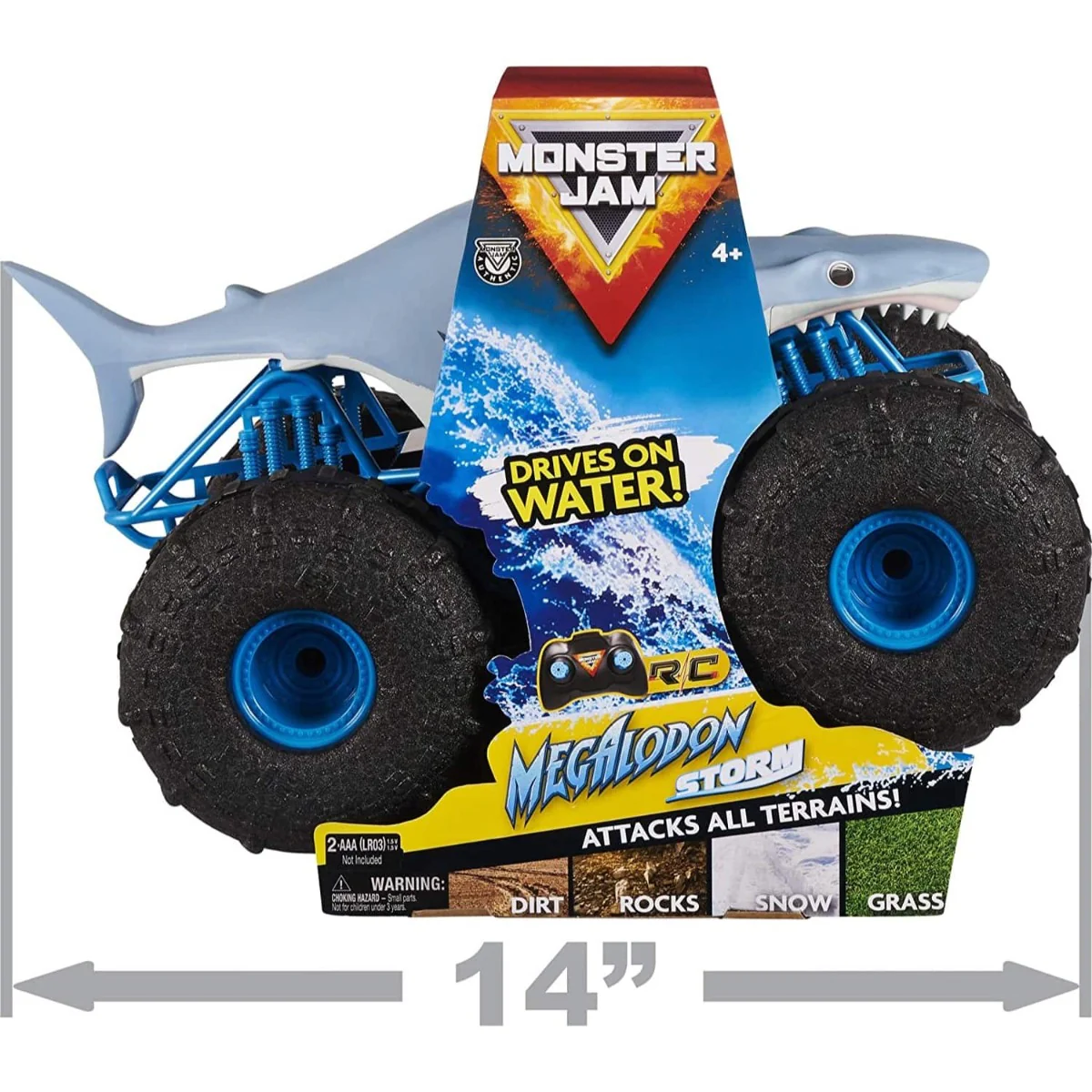 Monster Jam Radio Control 1-15 Megalodon Storm Thrasher Truck 6056227 - Image 2