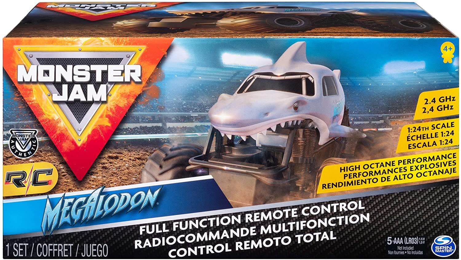 Monster Jam RC 1:24 Megalodon Truck 6044952 - Image 4