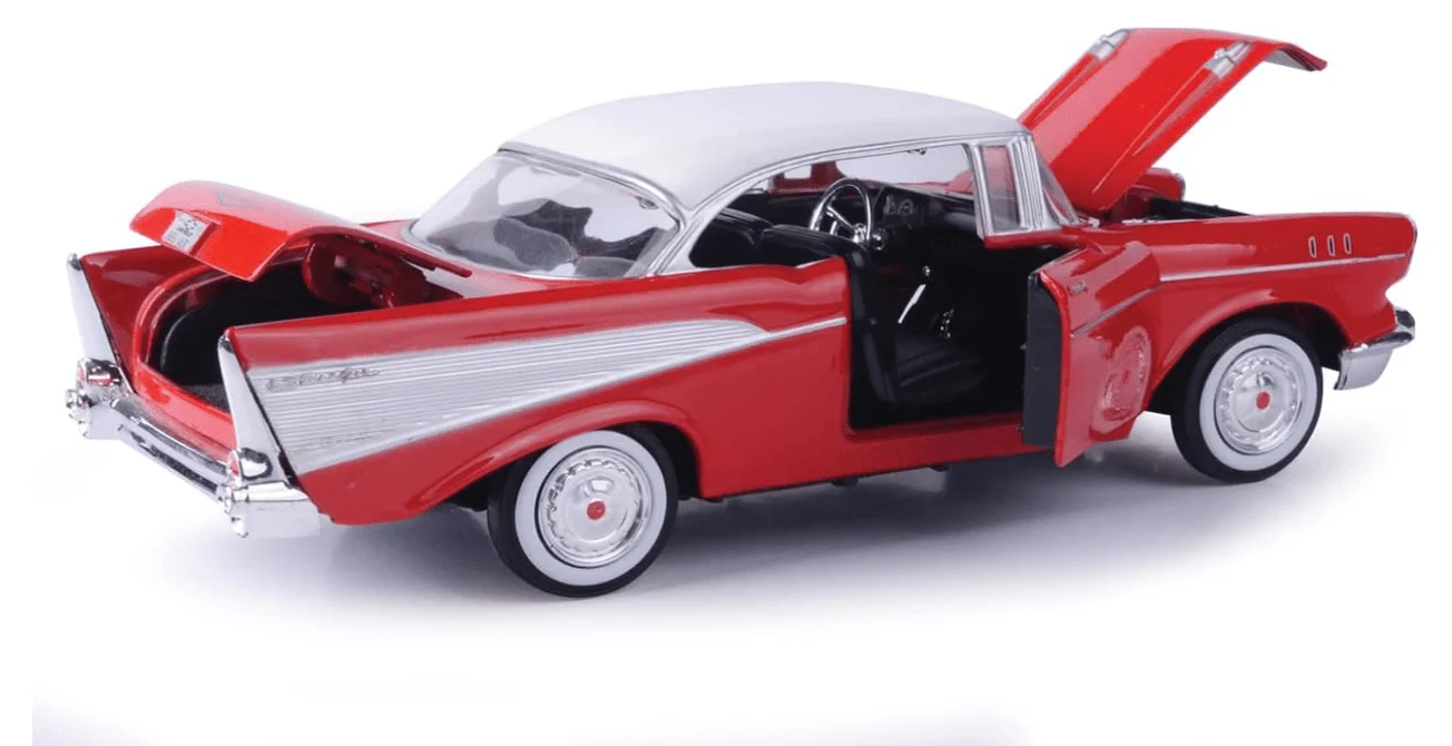 Motor Max 1957 Chevy Bel Air Red 1:24 Series 73228 - Image 3