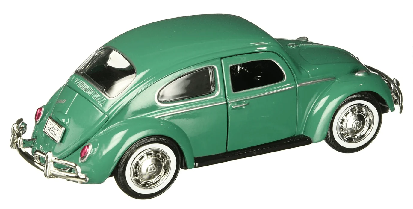 Motor Max 1966 Volkswagen Beetle Green 1:24 Series 73223 - Image 2