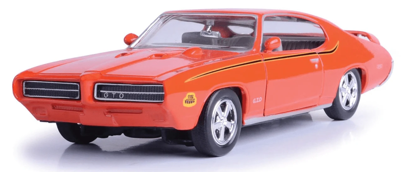 Motor Max 1969 Pontiac GTO Judge Orange 1:24 Series 73242 - Image 2