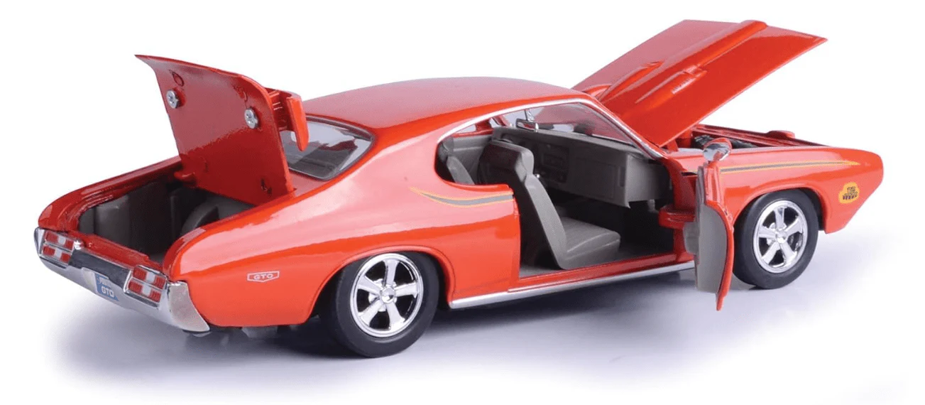 Motor Max 1969 Pontiac GTO Judge Orange 1:24 Series 73242 - Image 3