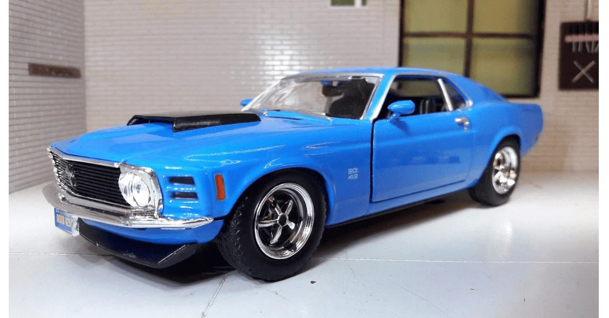 Motor Max 1970 Ford Mustang Boss 429 Blue 1:18 Series 73154