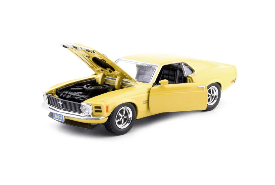 Motor Max 1970 Ford Mustang Boss 429 Yellow 1:24 Series 73303 - Image 3