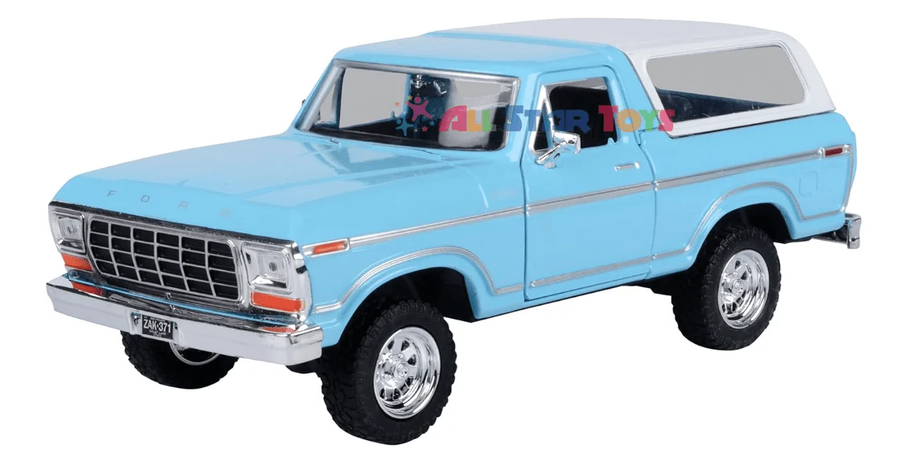 Motor Max 1978 Ford Bronco Blue 1:24 Series 79373 - Image 2