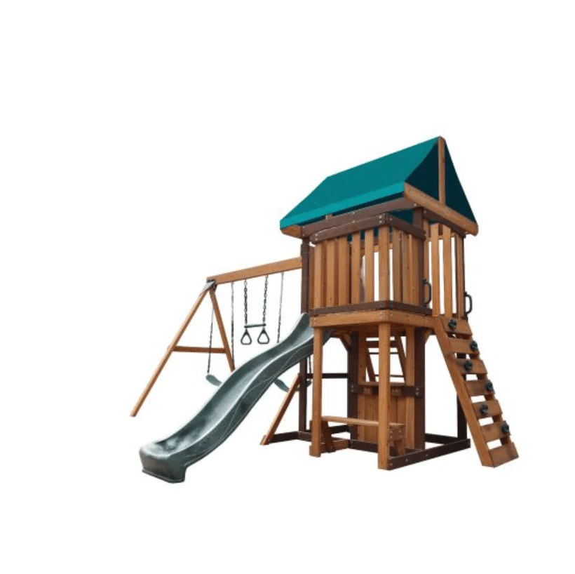 Mount Peak - Logan Swing Set & Playhouse with balcony MP76142 - Image 3