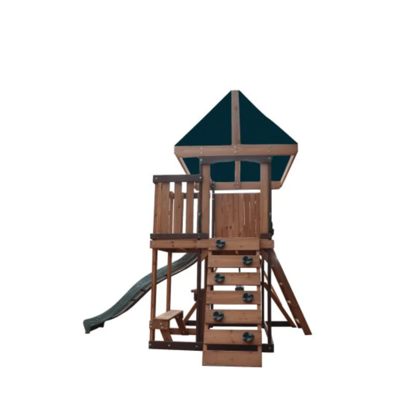 Mount Peak - Logan Swing Set & Playhouse with balcony MP76142 - Image 4