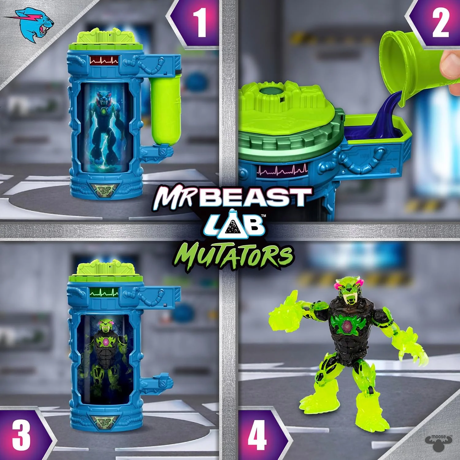 Mrbeast Lab Mutators Mutation Chamber Rock Panther 25008 - Image 3