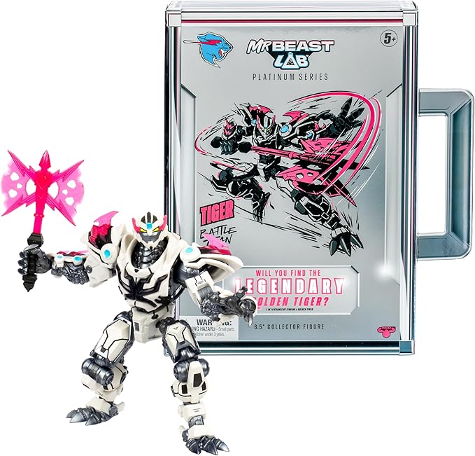 Mrbeast Lab Platinum Series Collector Figure Tiger 24806