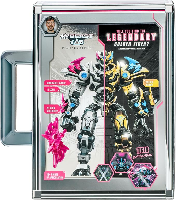 Mrbeast Lab Platinum Series Collector Figure Tiger 24806 - Image 2