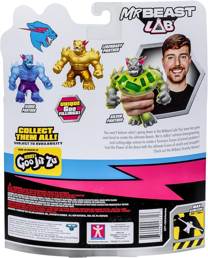 MrBeast Lab Stretchy Hero Silver Panther 24771 - Image 6