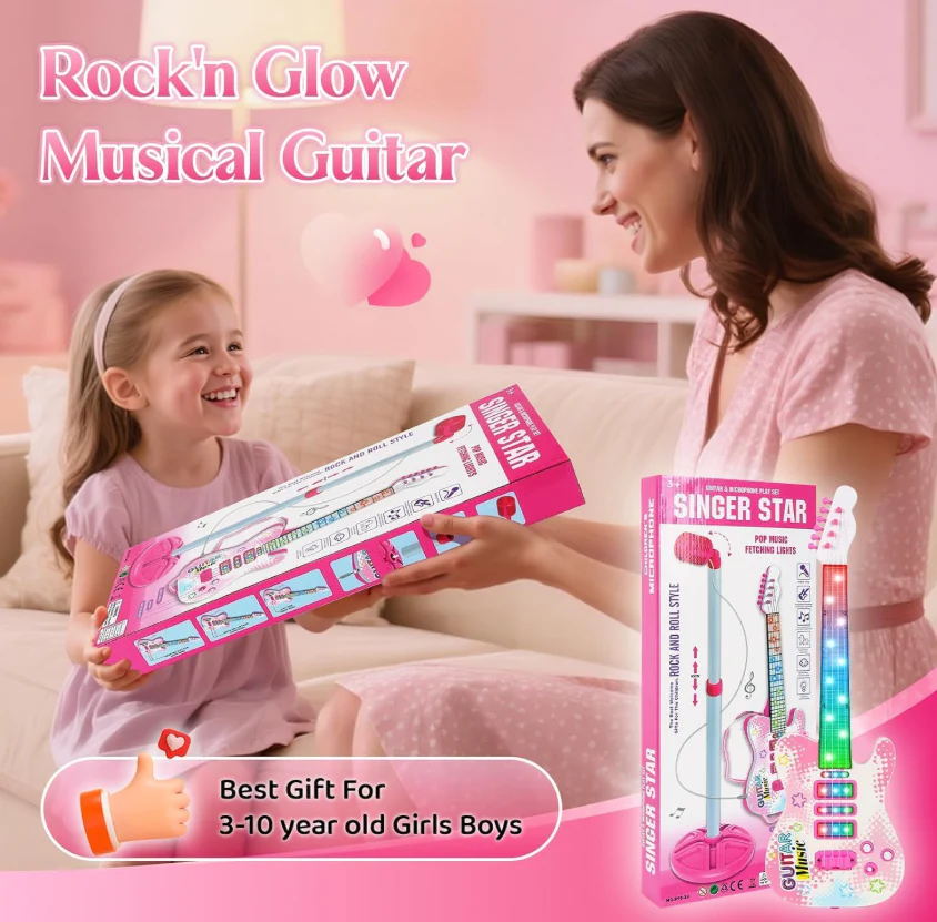 Musical Instruments Guitar with Mic 8818C - Image 6