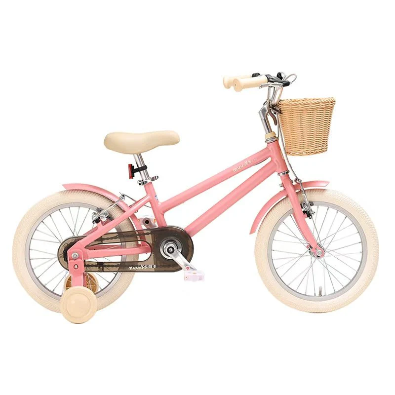 Muunka Bicycle With Basket 12 Inch Pink TN24M73