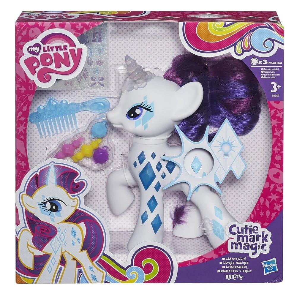 My Little Pony Cutie Mark Magic Glamour Glow Rarity B0367 - Image 2