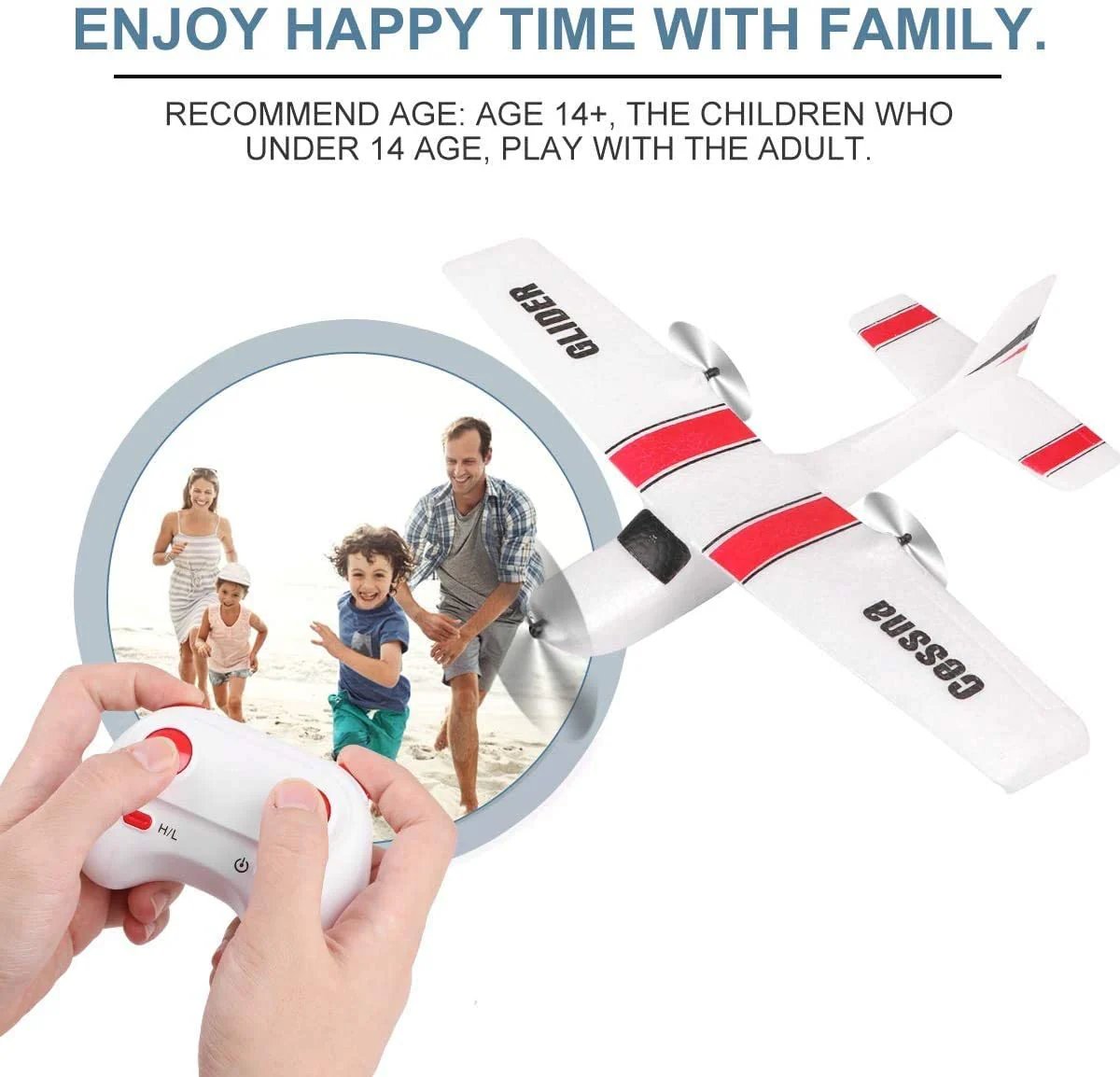 MyToys Cessna 182 RC Plane Upper Air Herald FX801 - Image 4