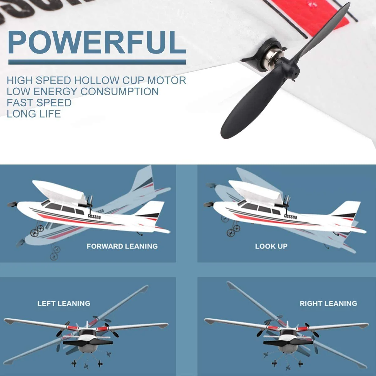 MyToys Cessna 182 RC Plane Upper Air Herald FX801 - Image 6