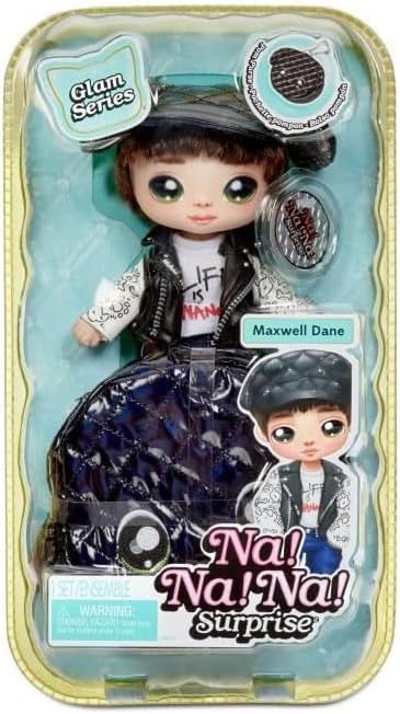 Na! Na! Na! Surprise 2-in-1 Pom Doll Glam Metallic Series 1 Maxwell Dane 575436/MGA-575146