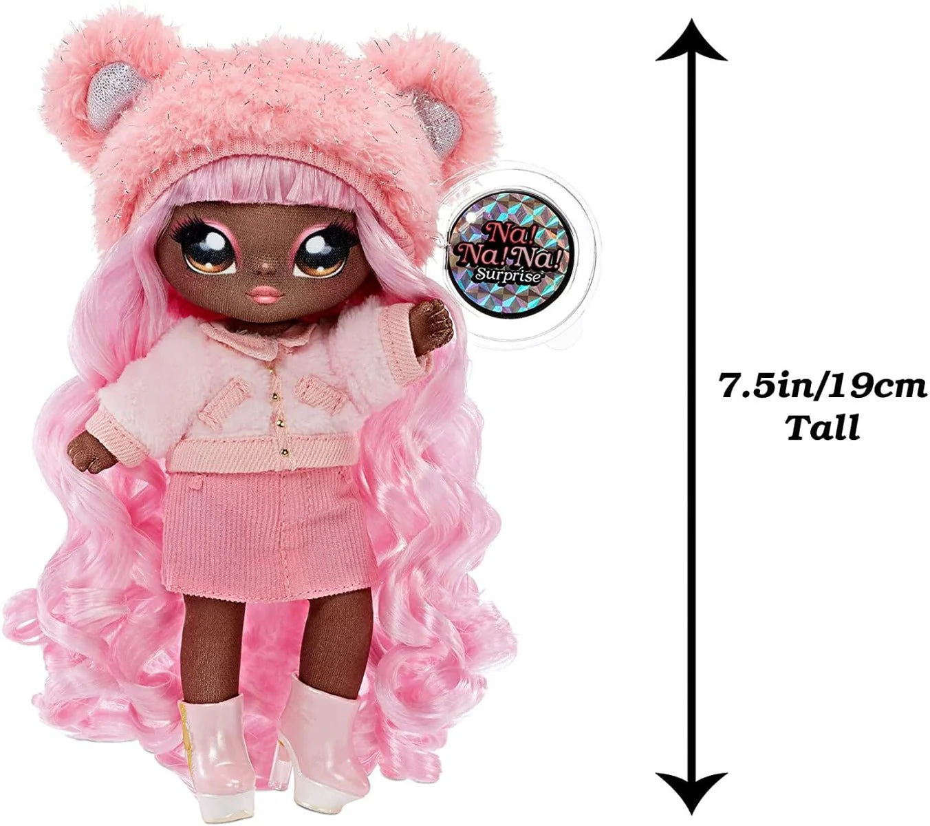 Na! Na! Na! Surprise 2-in-1 Pom Glam Cali Grizzly with Metallic Purse MGA-575139 - Image 2